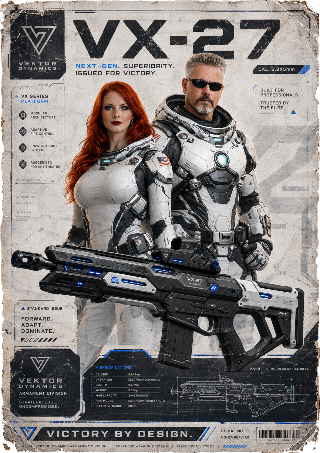 VX-27 promotional poster — Vektor Dynamics